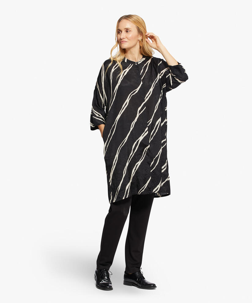 IOSETTA SHIRT DRESS, Black