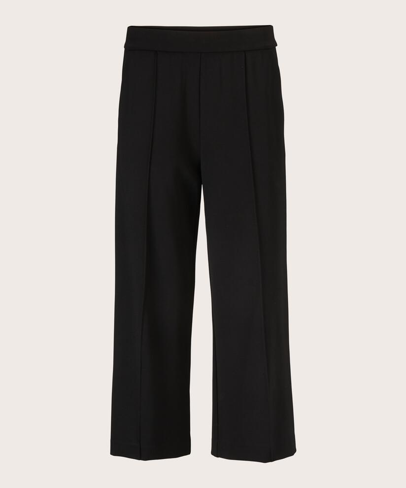 Pantalon En Jersey Épais Avec Poches, Black