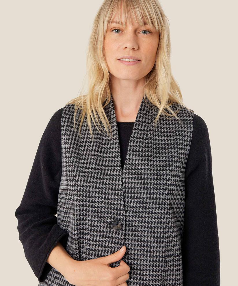 gilet en jersey avec poches fendues, Black