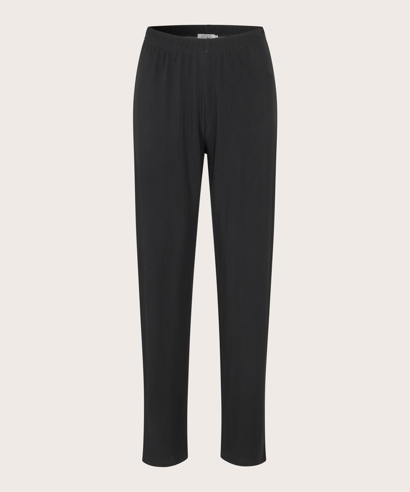 pantalon stretch en qualité côtelée, Black