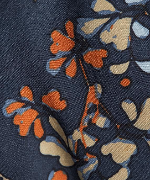 Tunique En Viscose Imprimée À Manches 3/4, Autumnal