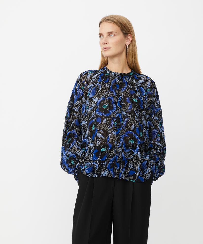 chemise en viscose imprimée légèrement transparente, Surf the web