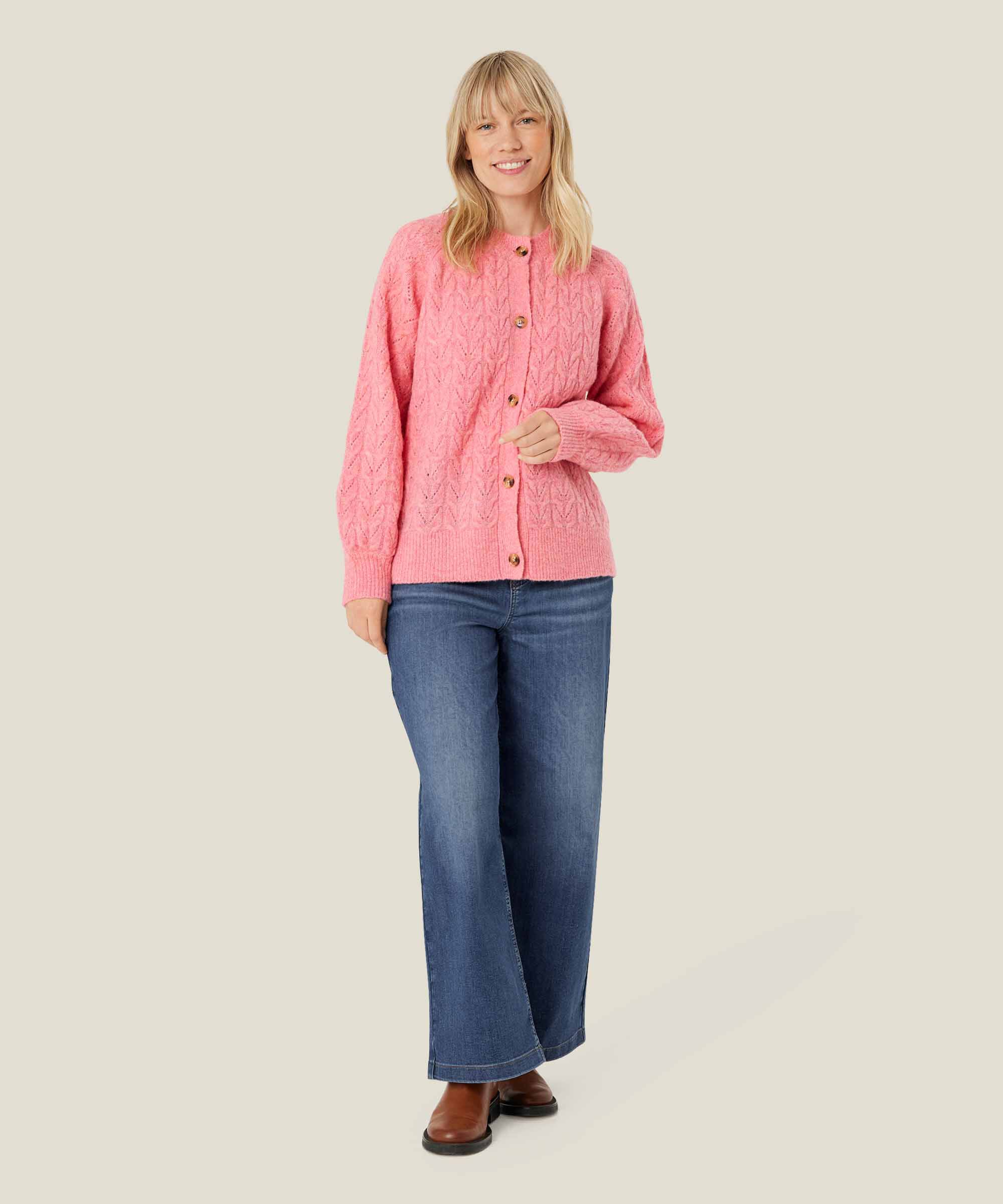 cardigan à trous en mélange de laine, Confetti