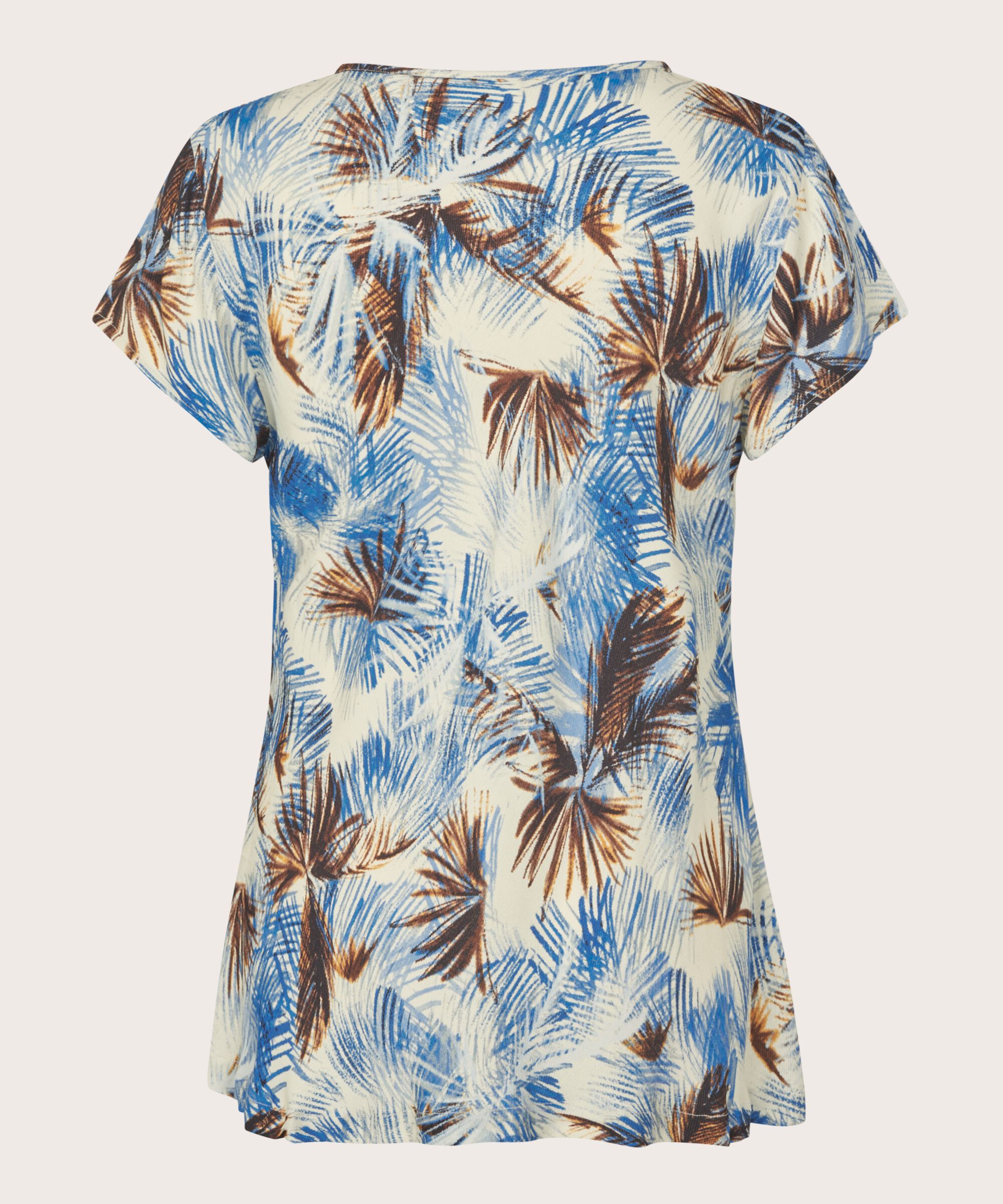 Top En Viscose Imprimé À Col V, Della Blue