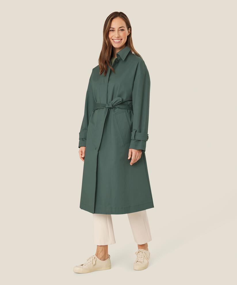 manteau avec boutons et ceinture, Balsam Green