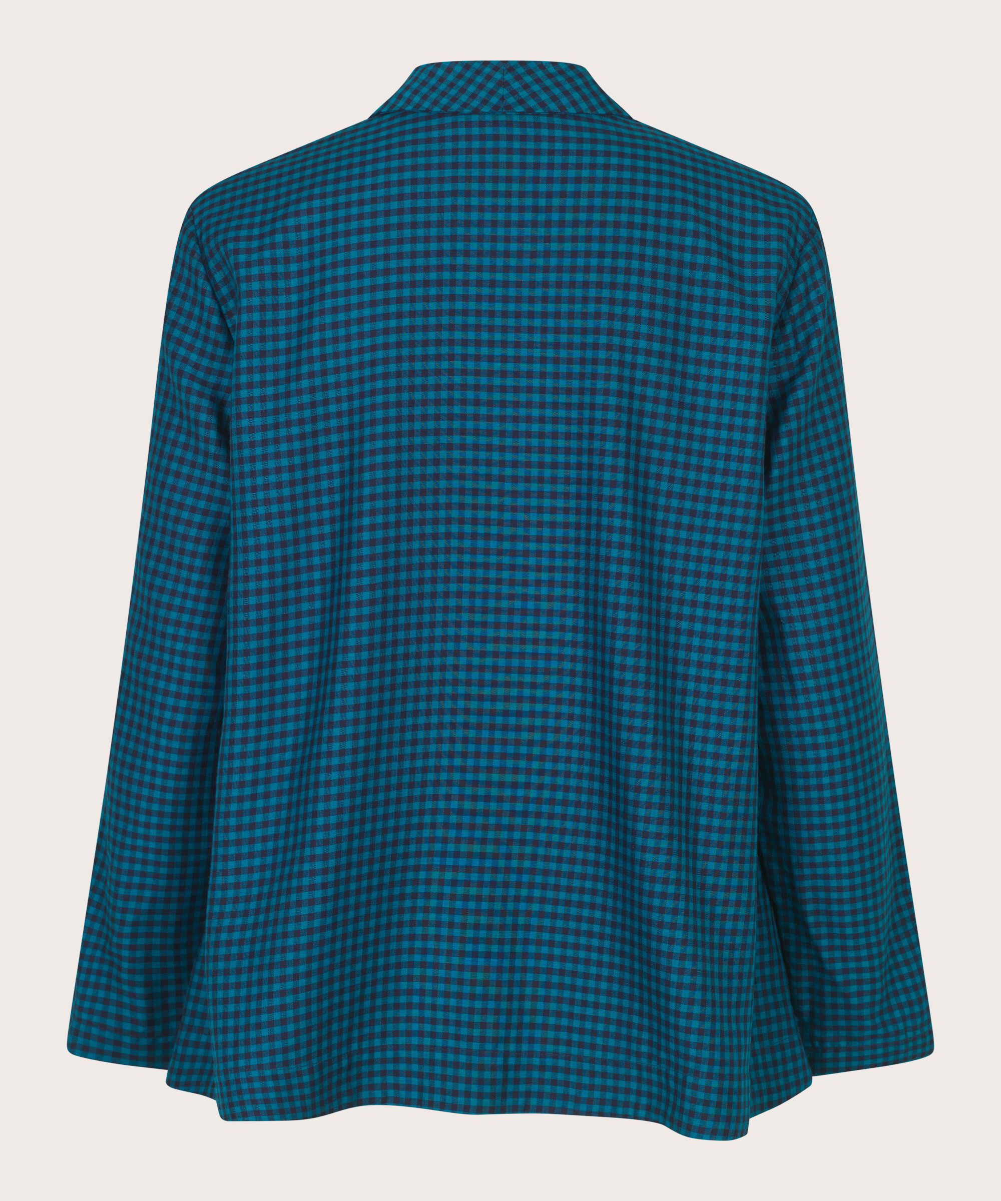 Blouse en viscose à carreaux avec bouton, Celestial