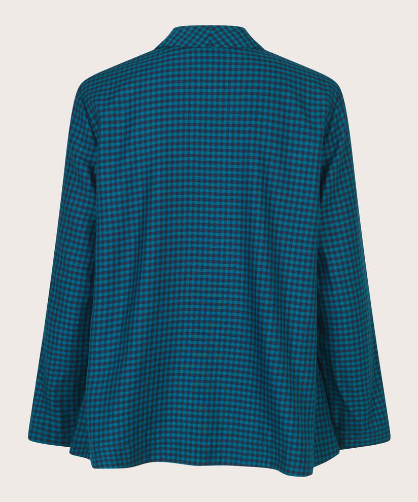 Blouse en viscose à carreaux avec bouton, Celestial