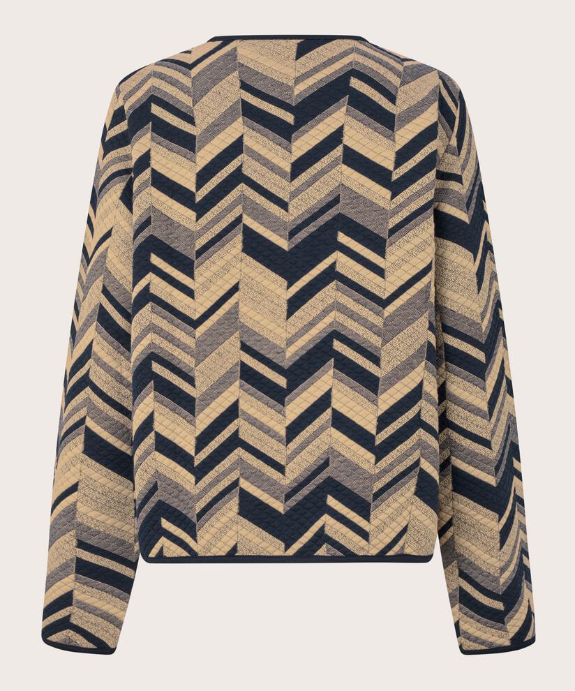 Veste Matelassée Douce En Jersey De Coton, Travertine
