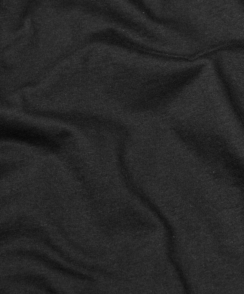 T-shirt à col rond et manches 1/2, Black