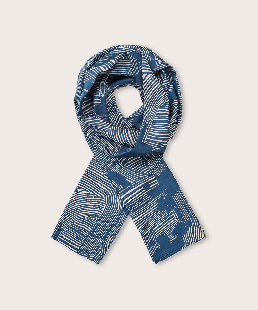 écharpe en viscose imprimée, Sargasso Sea
