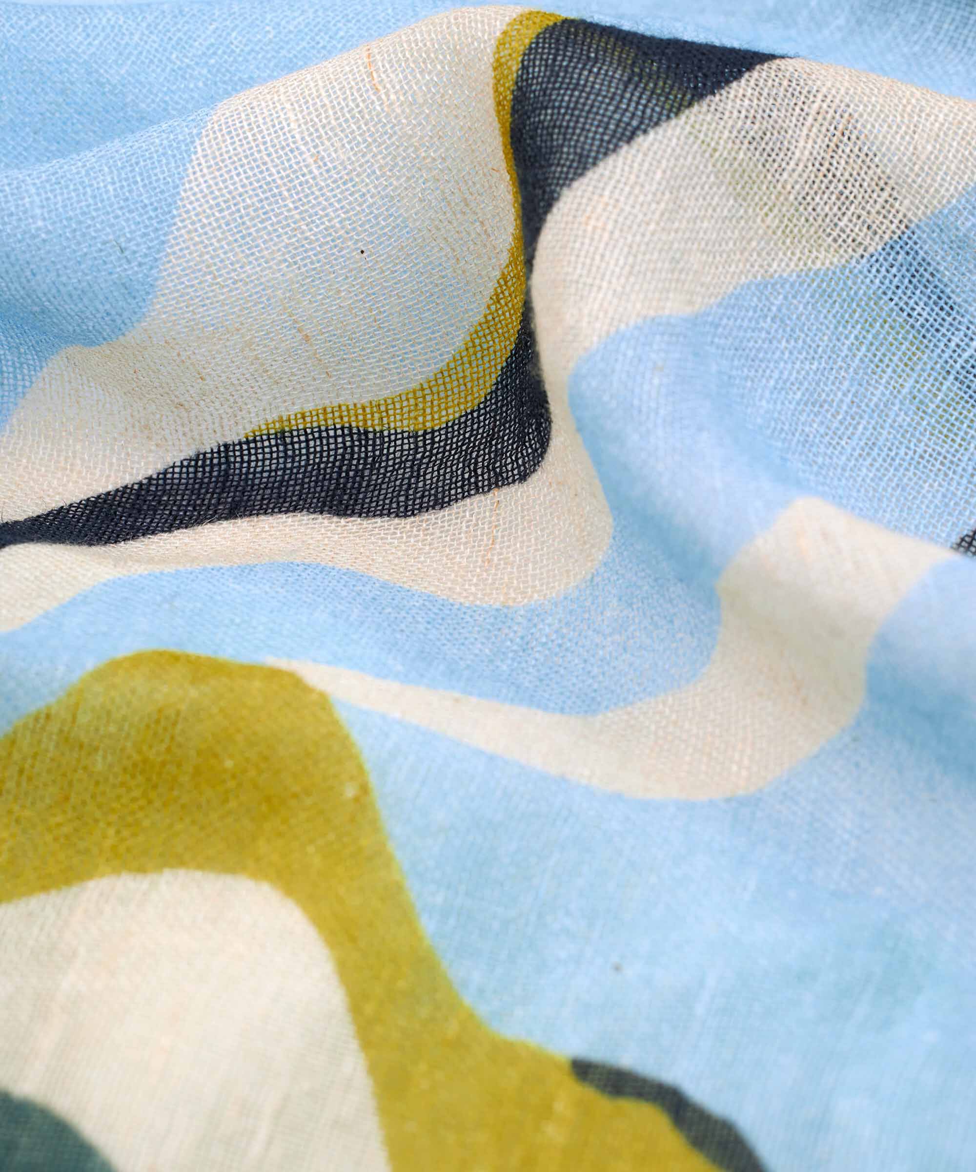 &eacute;charpe &agrave; motif en m&eacute;lange de coton, Oasis