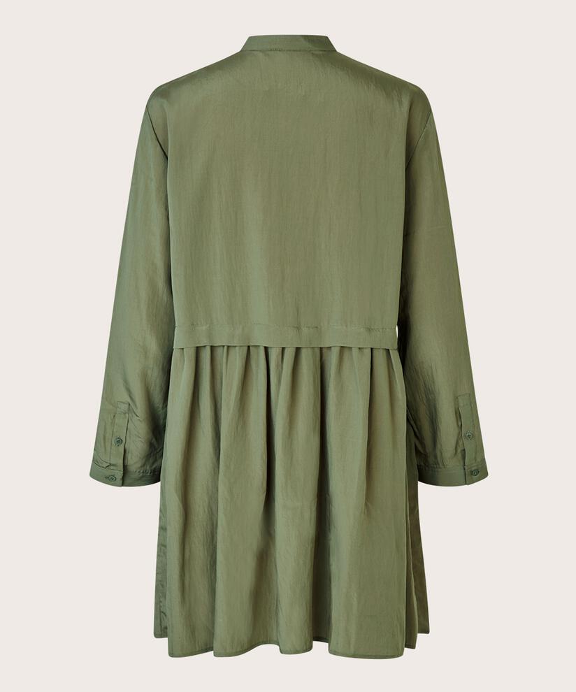 chemise en coton mélangé à manches longues, D. Lichen Green