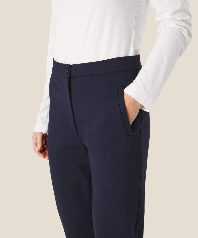 pantalon en jersey lourd avec mollets, Navy