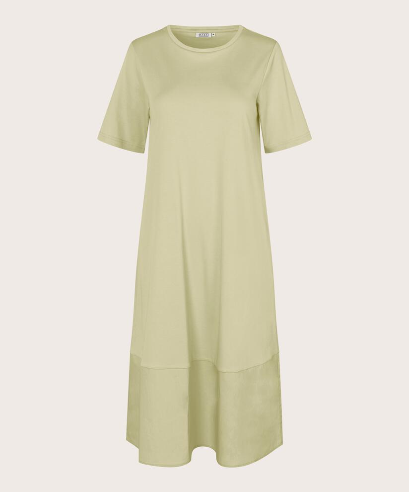 robe en mélange de jersey et popeline de coton, Bog