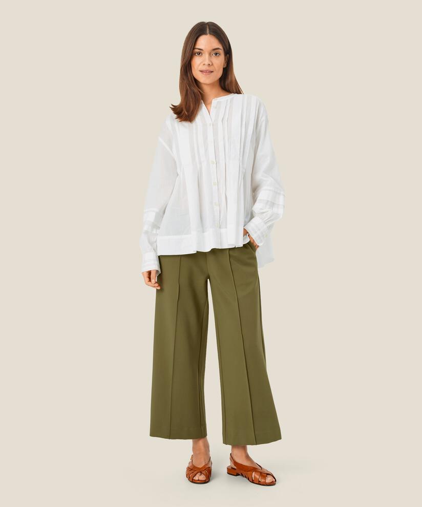 Pantalon En Jersey Épais Avec Poches, D. Lichen Green