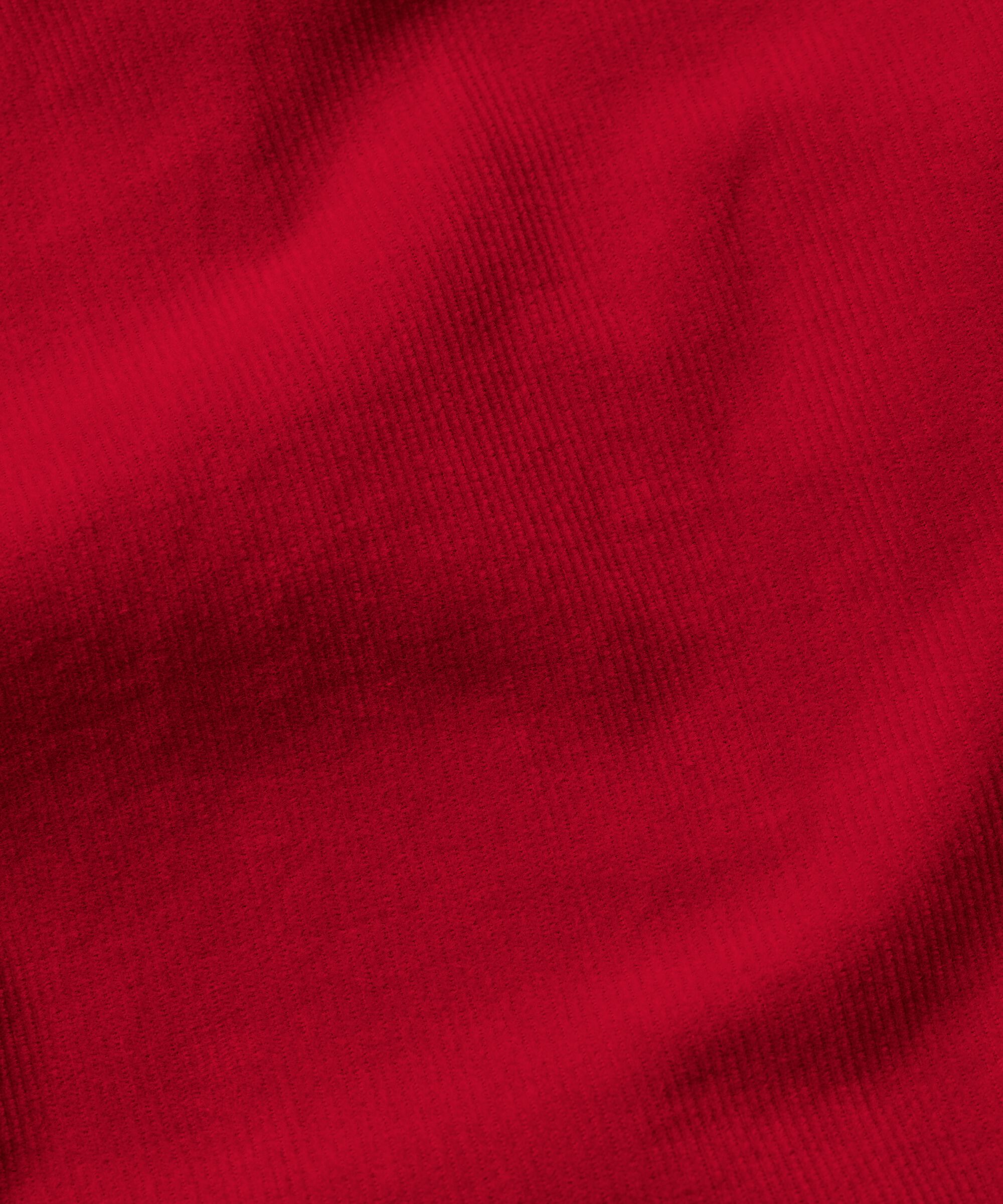 Robe Chemise En Velours À Manches 3/4, Scarlet Sage