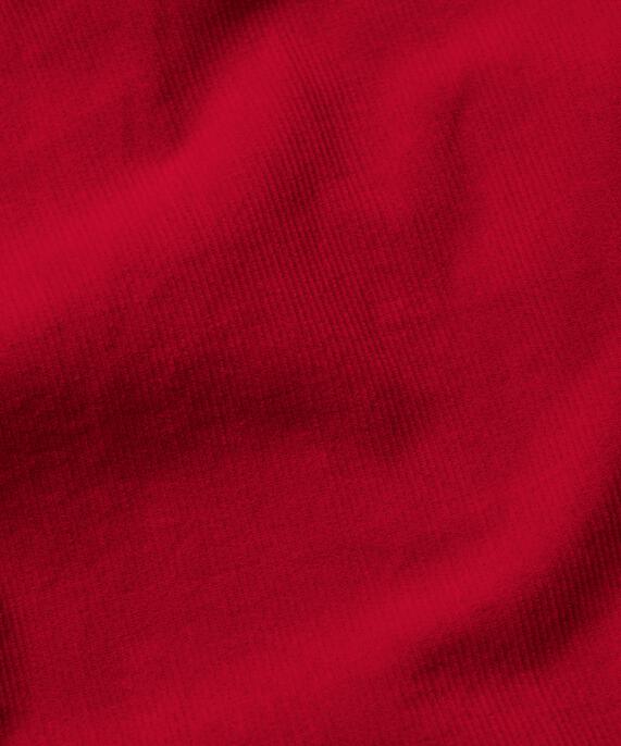 Robe Chemise En Velours À Manches 3/4, Scarlet Sage