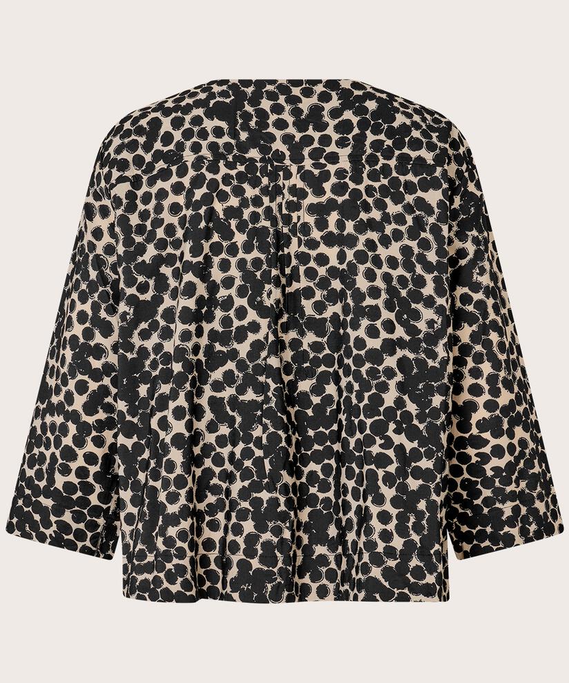 chemise imprimée en viscose à manches trois-quarts, Fog