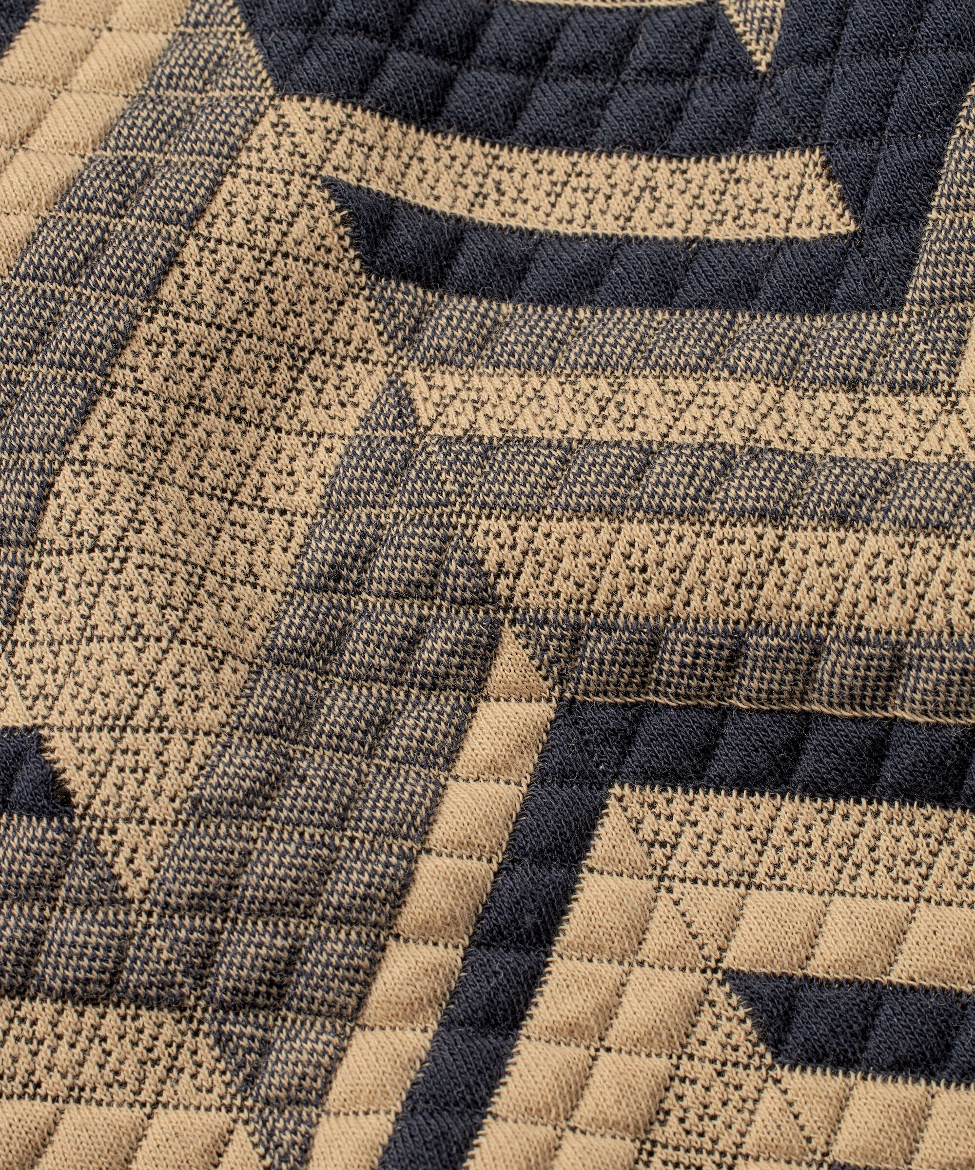 Blouse À Manches 3/4 En Jersey Structuré, Travertine