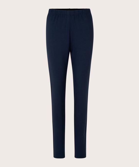 Legging Long En Jersey Doux, Navy