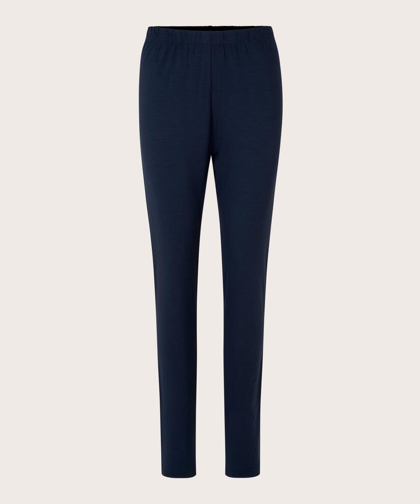 Legging Long En Jersey Doux, Navy