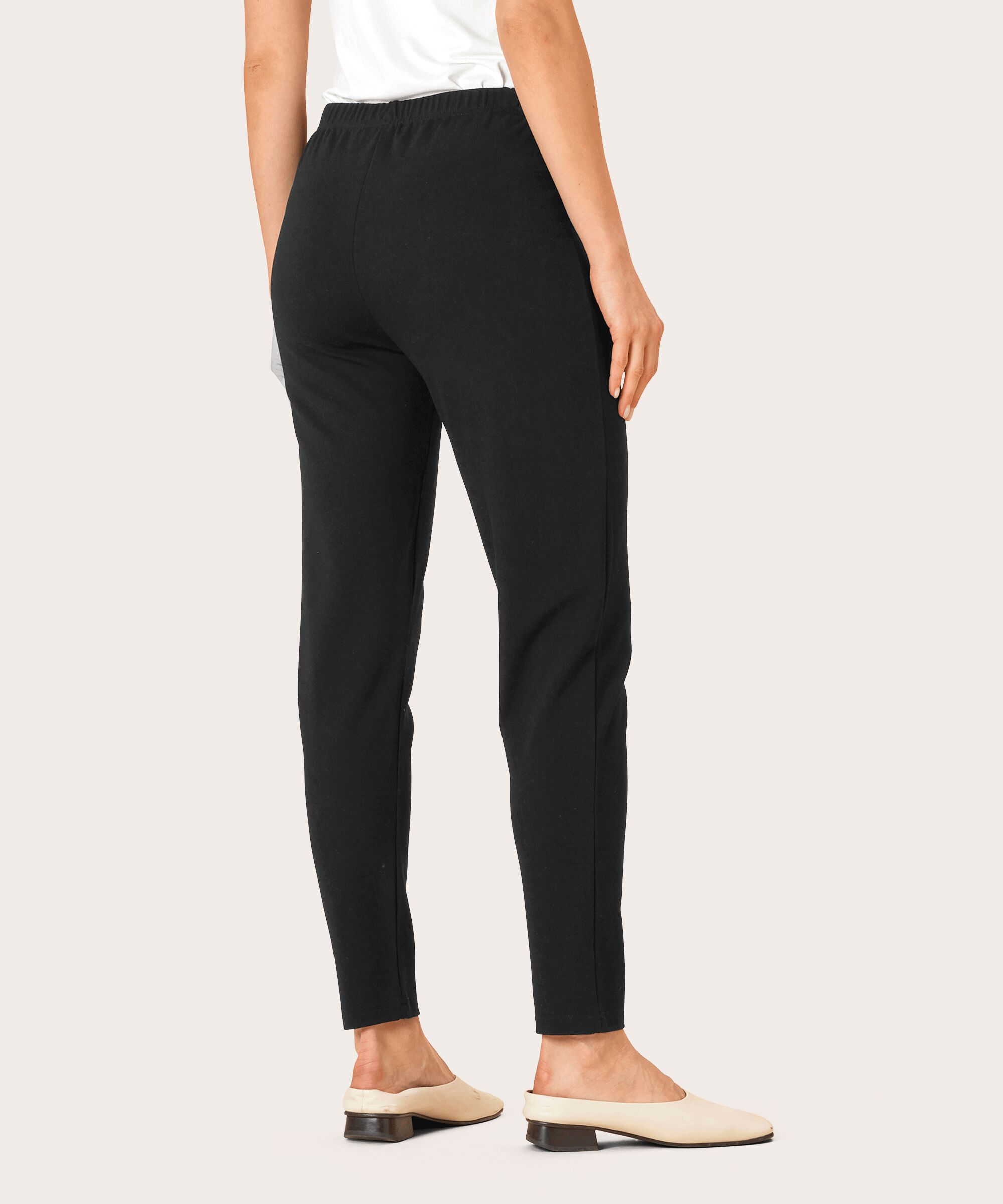 pantalon en jersey avec taille élastique, Black