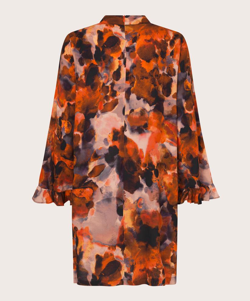 tunique en viscose avec zip caché, Spicy Orange