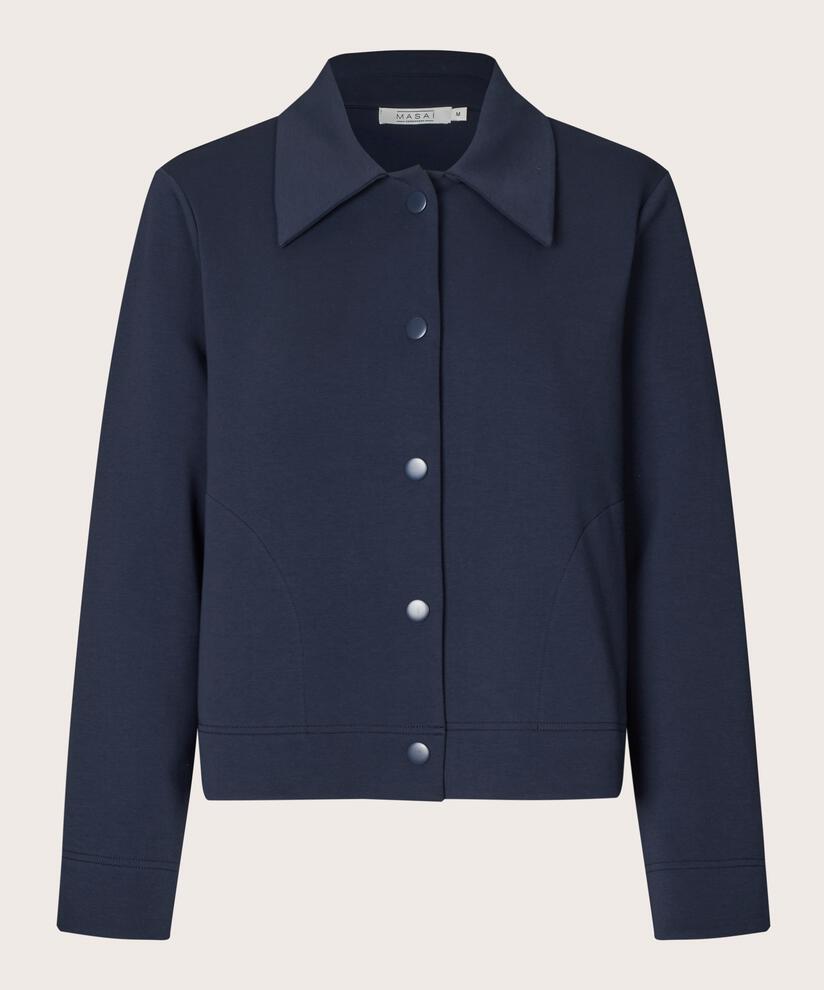 veste courte en jersey épais, Navy Blazer