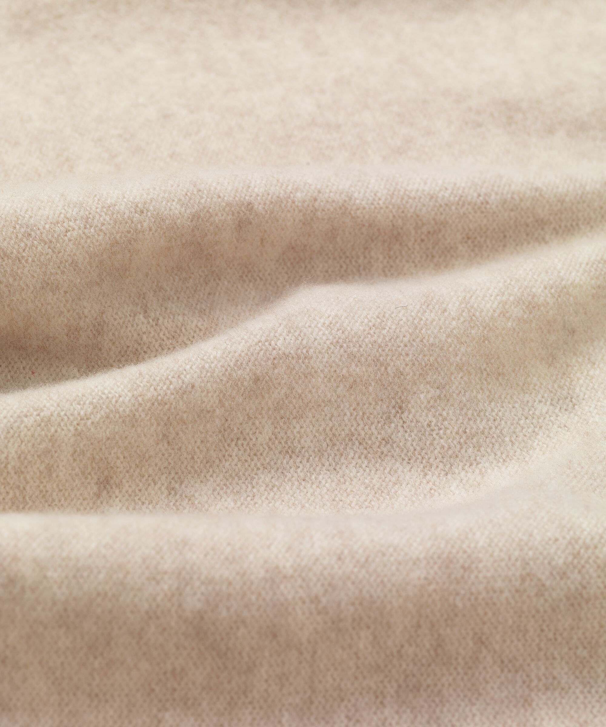 top en laine tricoté avec poches décoratives, L beige mel