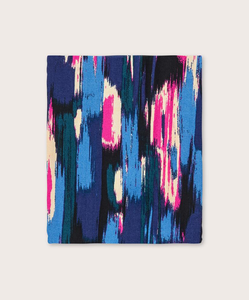 Écharpe En Viscose Imprimée, Federal Blue