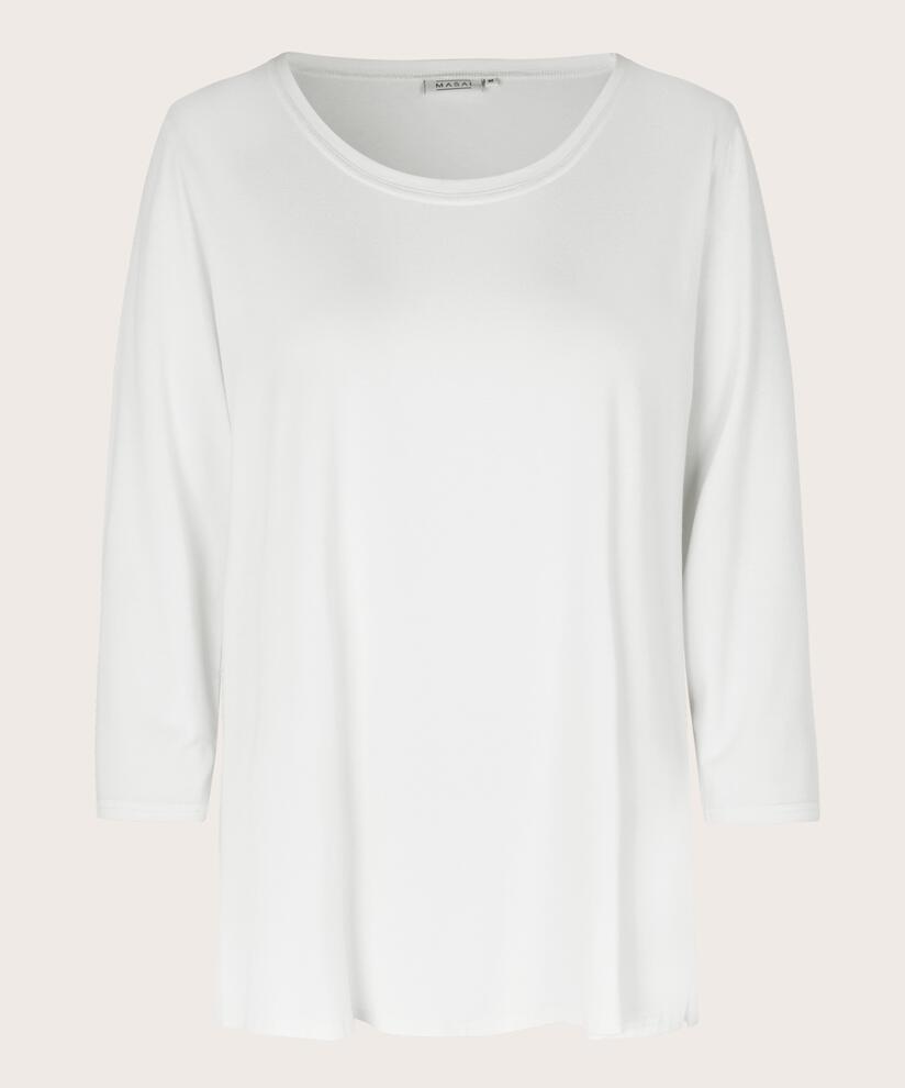 Top En Jersey Á Col Rond, Cream