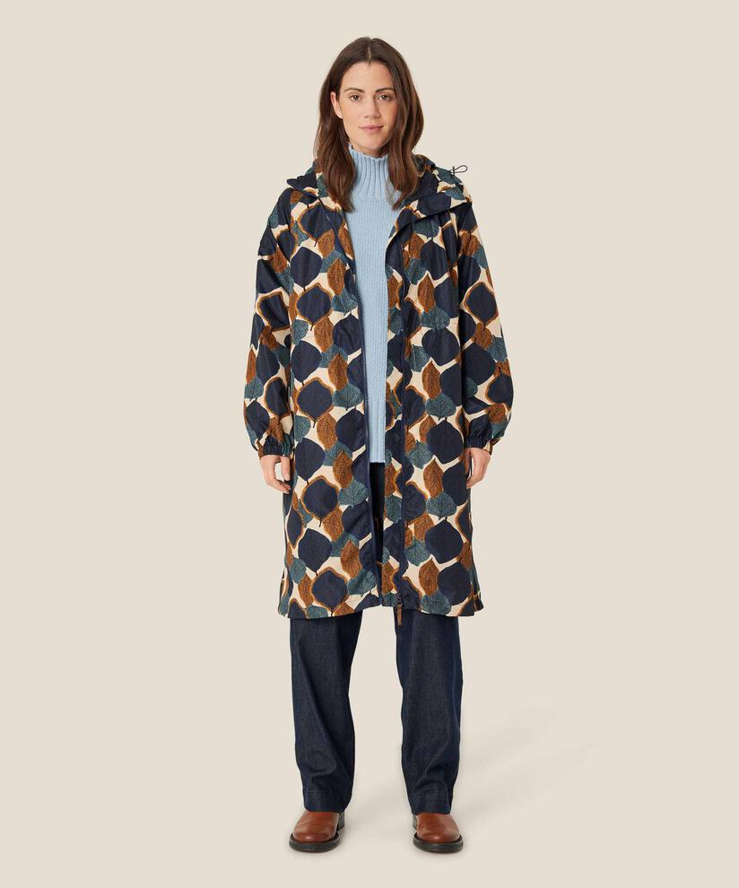 imperméable à motifs avec capuche, Moonlit Ocean