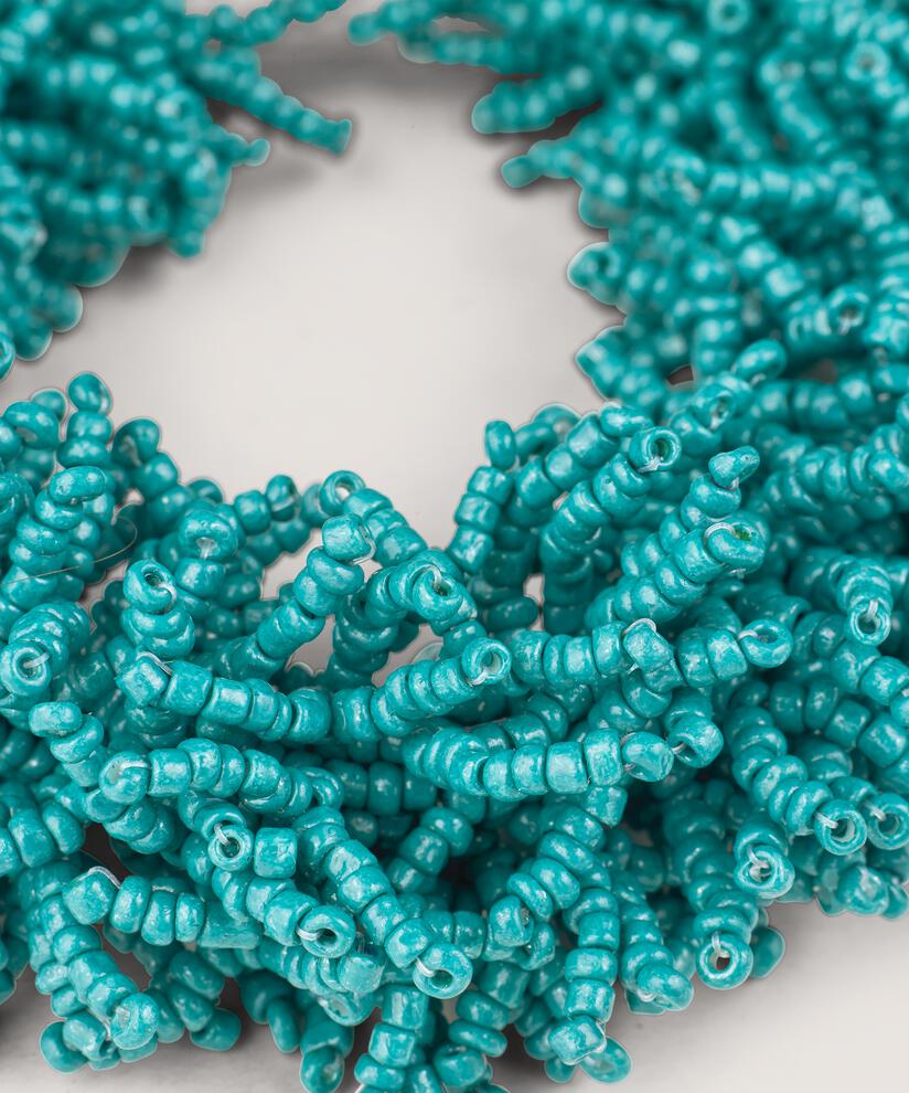 bracelet avec perles colorées, Teal