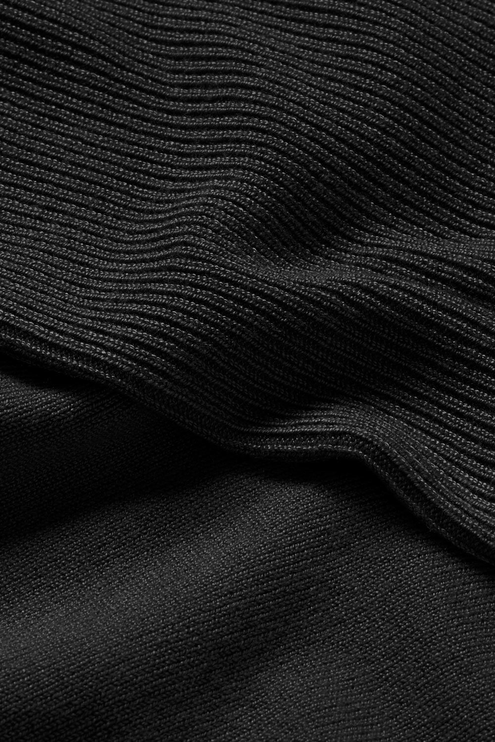 Pull Oversize &Agrave; Manches &Eacute;troites, Black