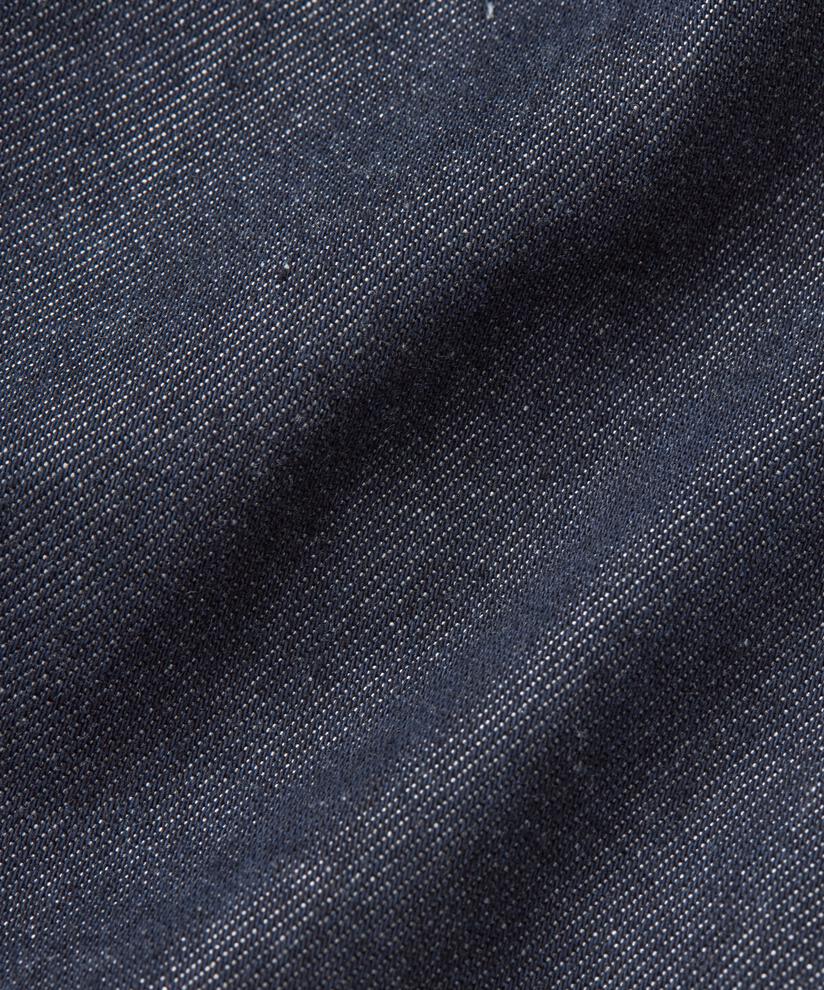 pantalon en jean avec taille élastique et poches fendues, Dark Denim