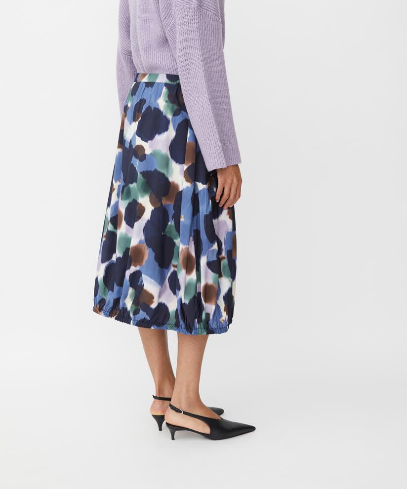 jupe en viscose avec poches fendues et bord élastique, Navy Blazer