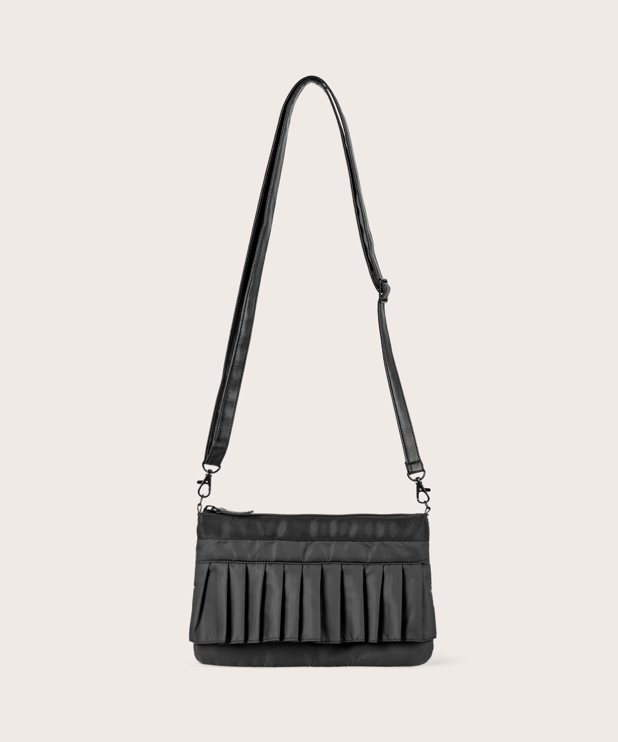 sac en nylon à volants, Black