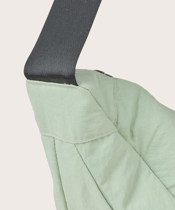 sac à bandoulière avec fermeture éclair, Frosty Green