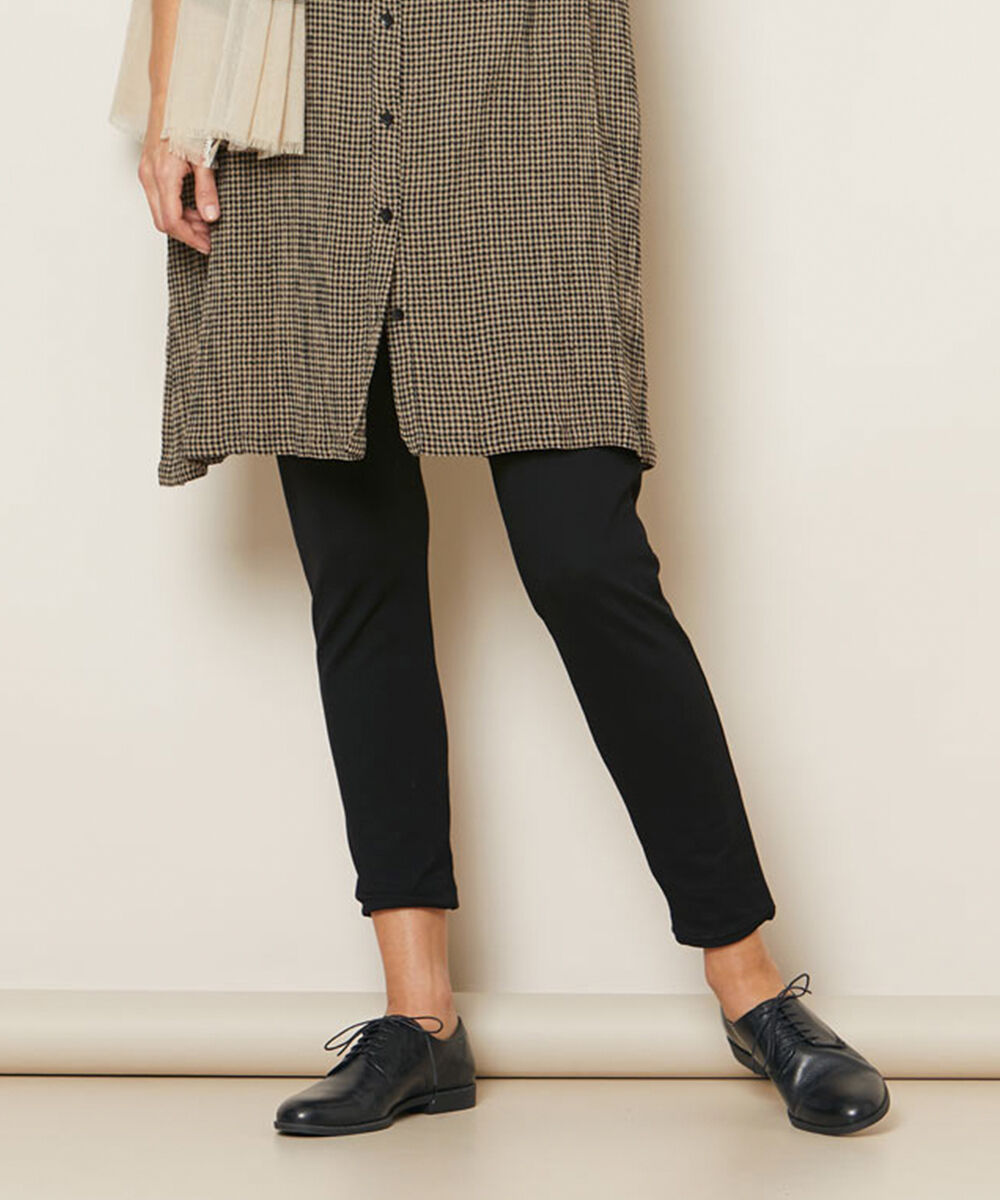 pantalon en jersey avec taille &eacute;lastique, Black