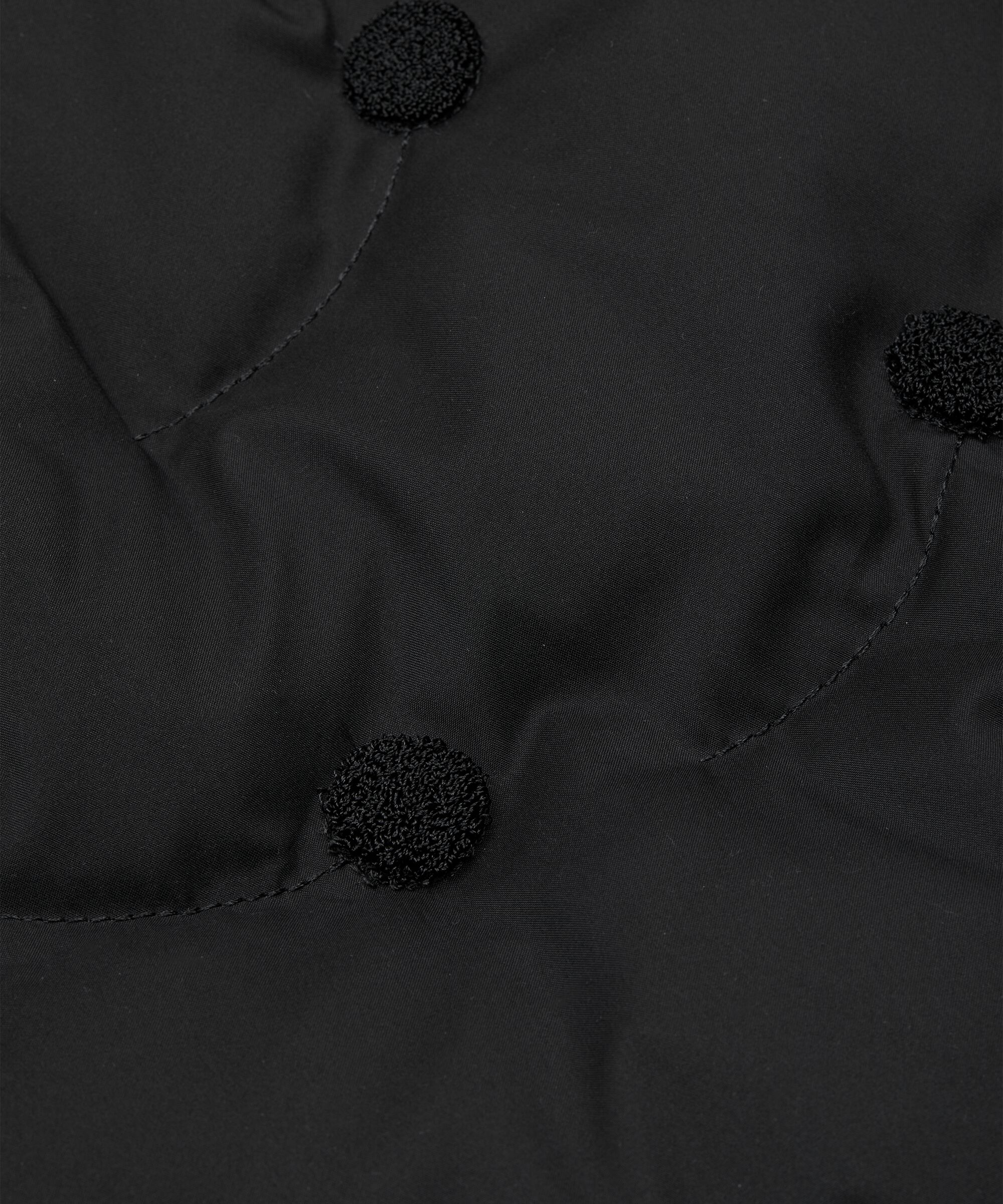 manteau en duvet avec détails côtelés, Black