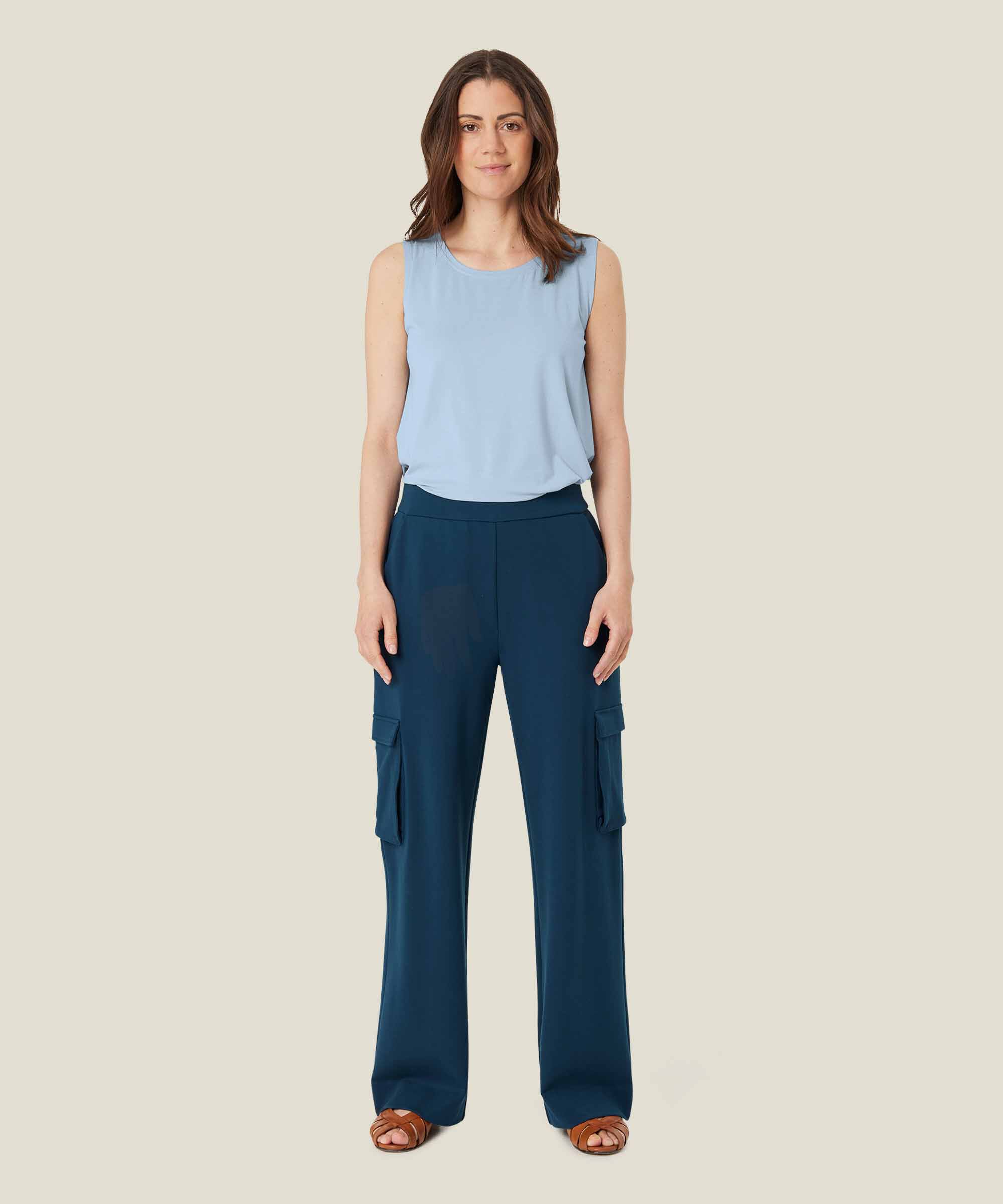 pantalon cargo en jersey résistant, Moonlit Ocean