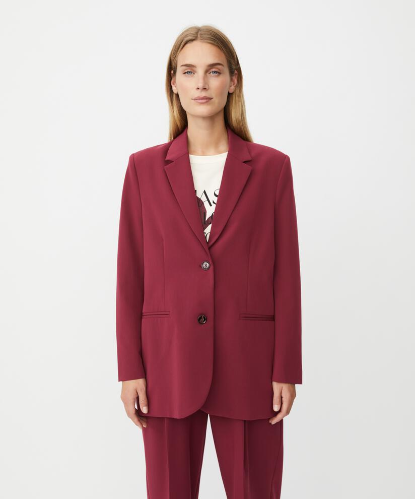 Blazer Avec Revers Et Boutons, Tawny Port
