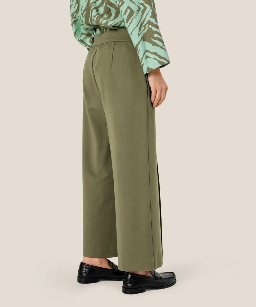 Pantalon En Jersey Épais Avec Poches, D. Lichen Green