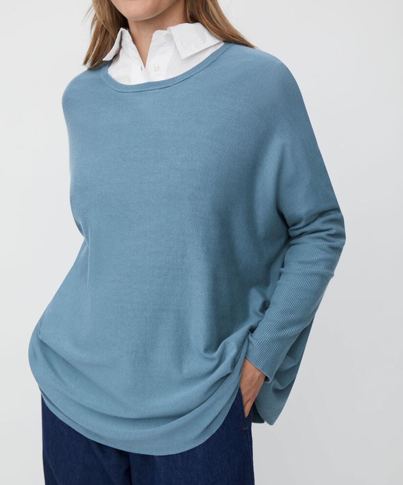 Pull Oversize À Manches Étroites, Proven Blue
