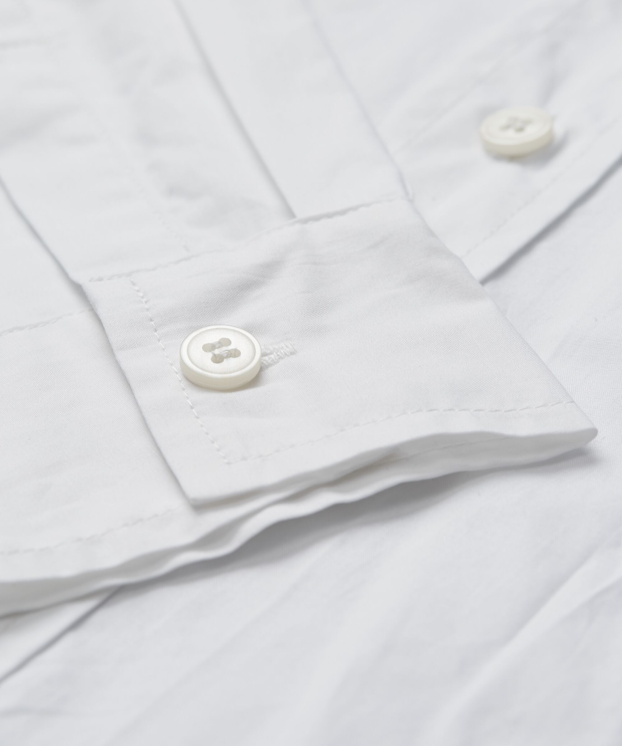 chemise boutonnée en coton, White