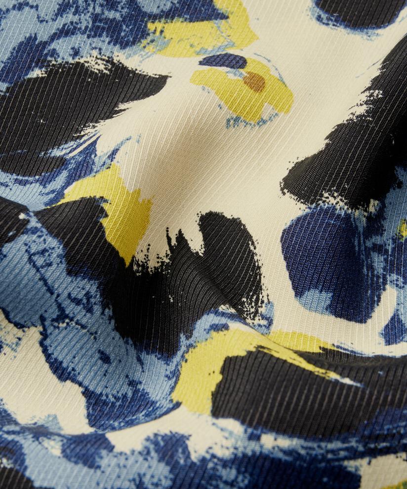 Écharpe En Viscose Imprimée, Proven Blue