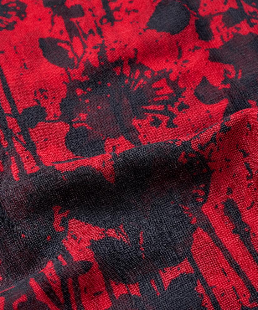 écharpe en laine mélangée à motifs, Scarlet Sage