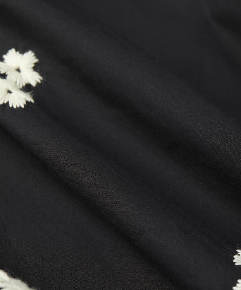 jupe en coton effet ballon, Black