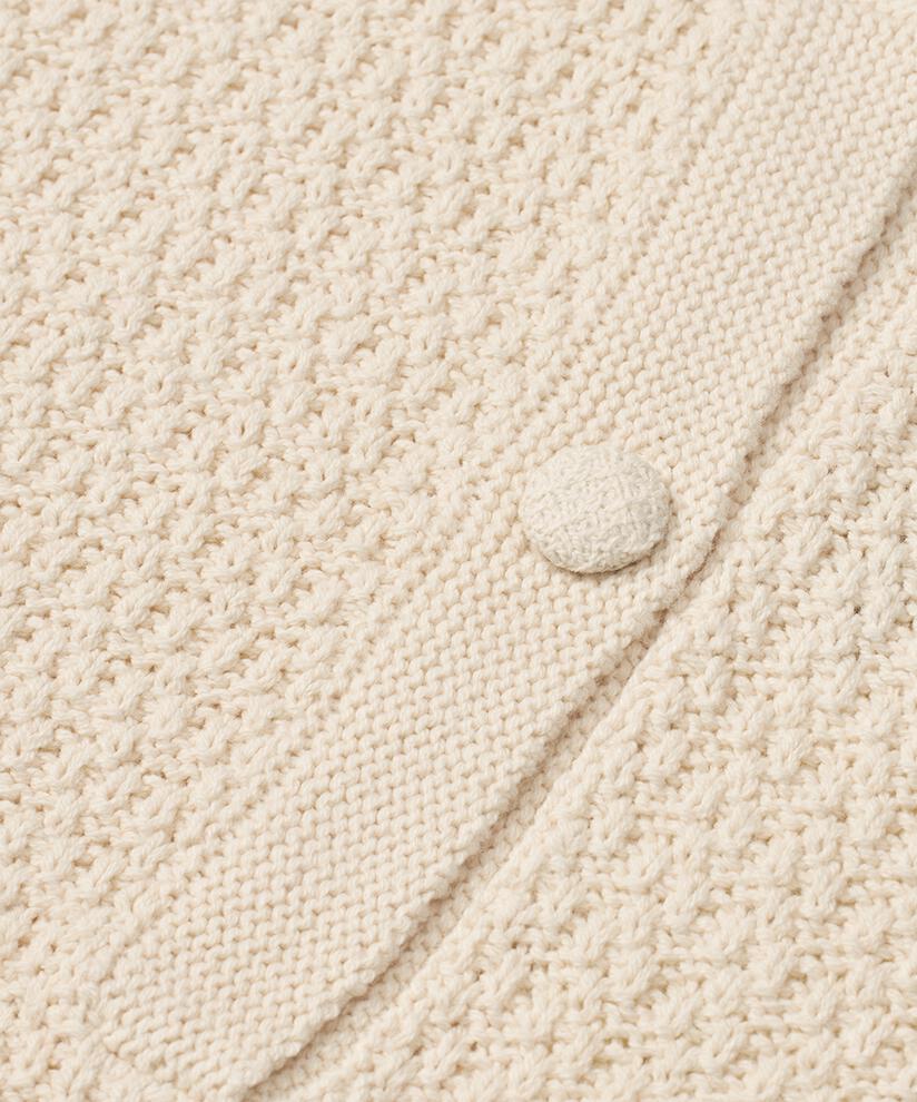 Pull avec motif tricoté et boutons recouverts, Whitecap