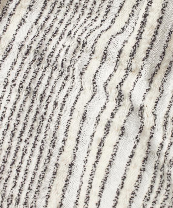 Short en coton mélangé à carreaux avec taille élastique, Fog